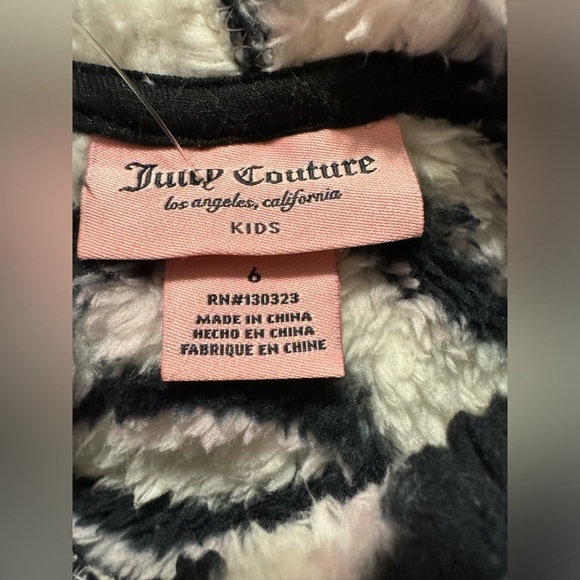 Juicy Couture Zebra Print Sherpa Hoodie - Picture 5 of 7